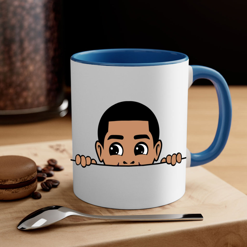 peekaboo boy 17#- Black men - Boys-Mug / Coffee Cup