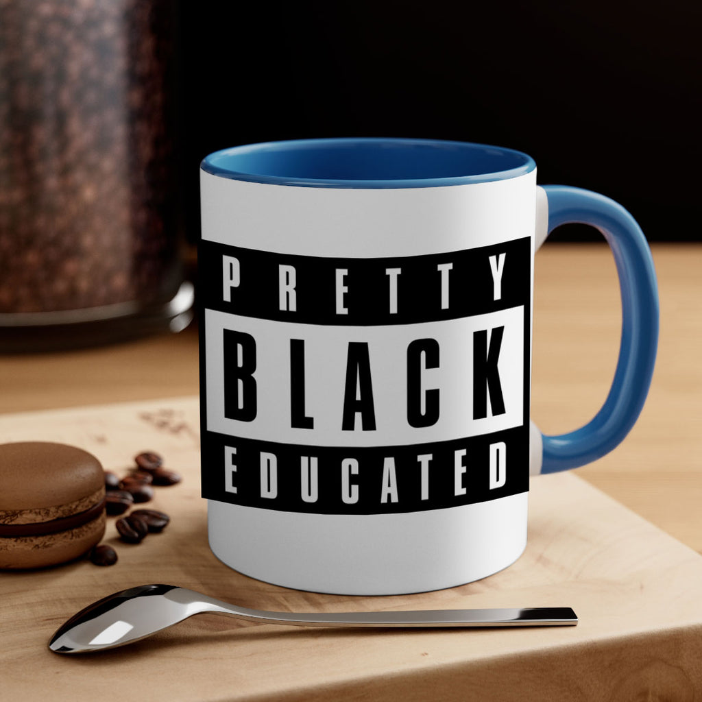 pretty black educated 50#- black words - phrases-Mug / Coffee Cup