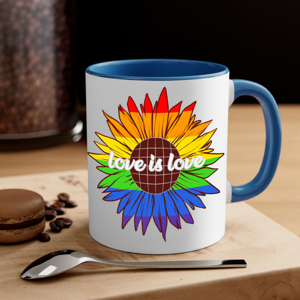 rainbow sunflower love is love 26#- lgbt-Mug / Coffee Cup