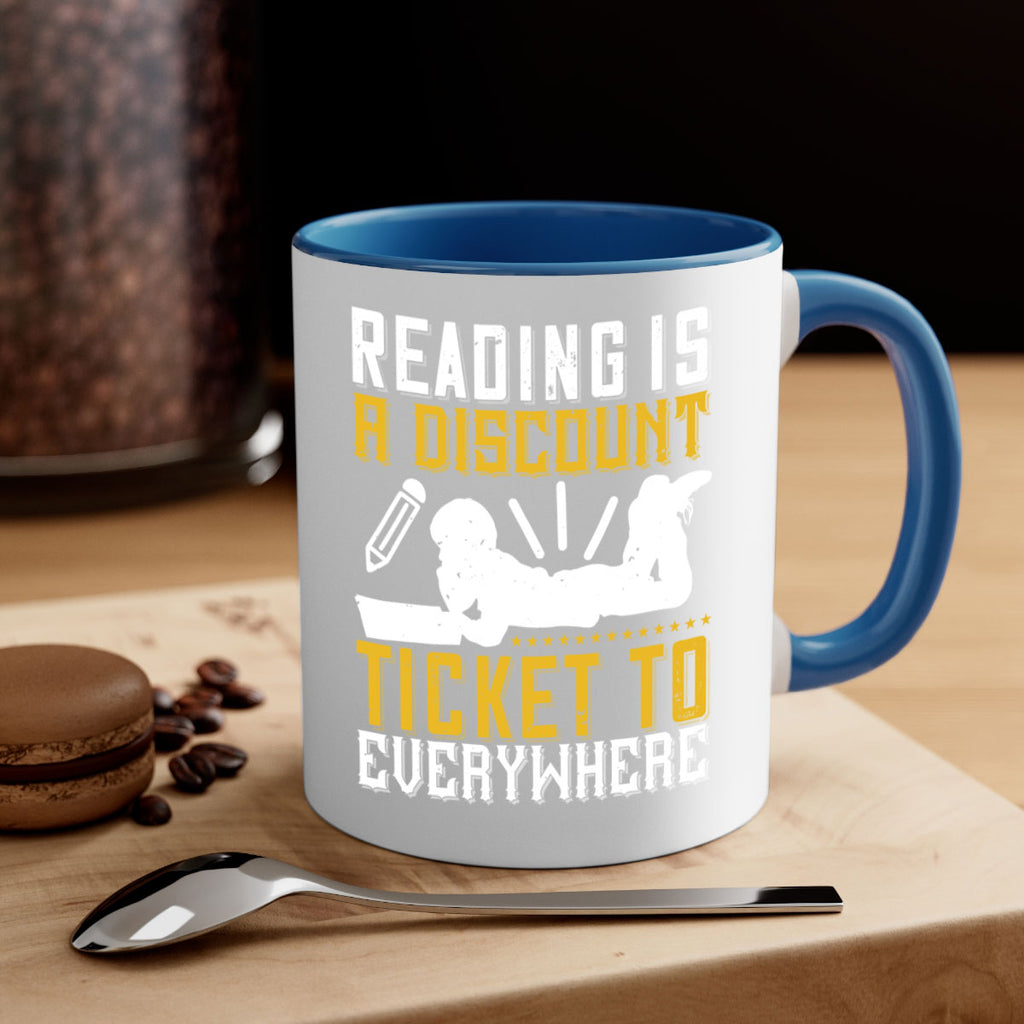 reading is a discount ticket to everywhere 16#- Reading - Books-Mug / Coffee Cup