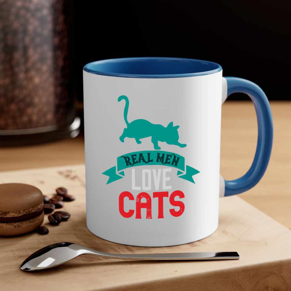 real man love cats o Style 112#- cat-Mug / Coffee Cup