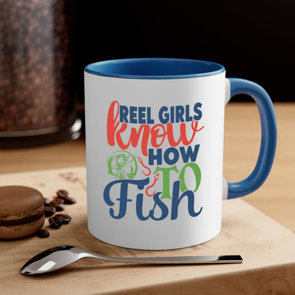 reel girls know how to fish 197#- fishing-Mug / Coffee Cup