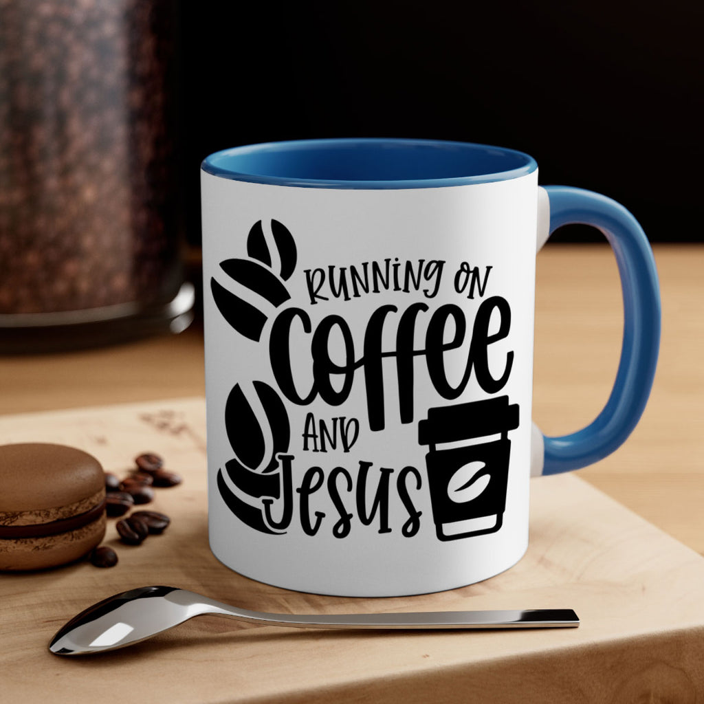 running on coffee and jesus 38#- coffee-Mug / Coffee Cup