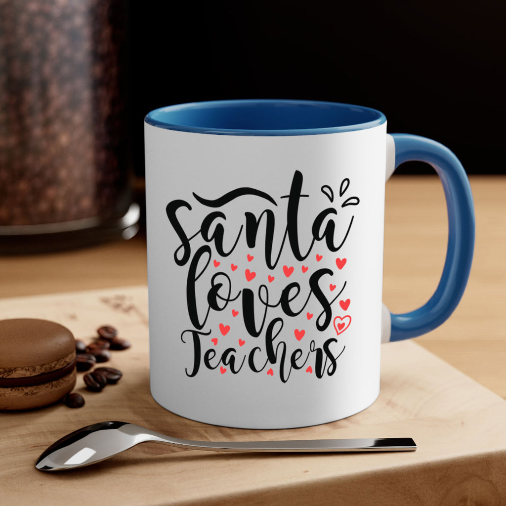 santa loves teachers 23#- christmas-Mug / Coffee Cup