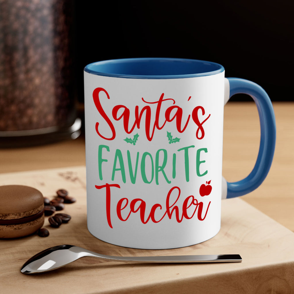 santa s favorite teacher style 609#- christmas-Mug / Coffee Cup