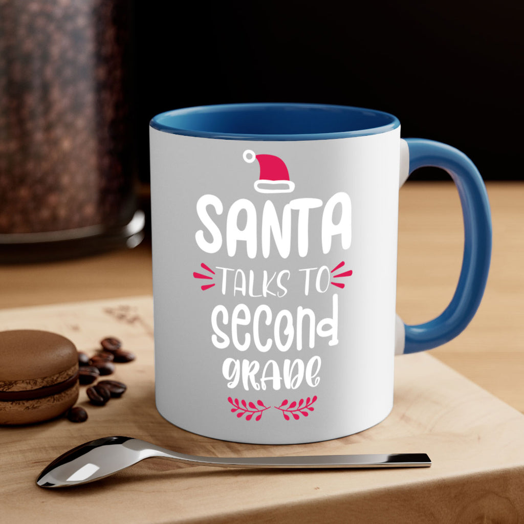santa talks to second grade style 610#- christmas-Mug / Coffee Cup