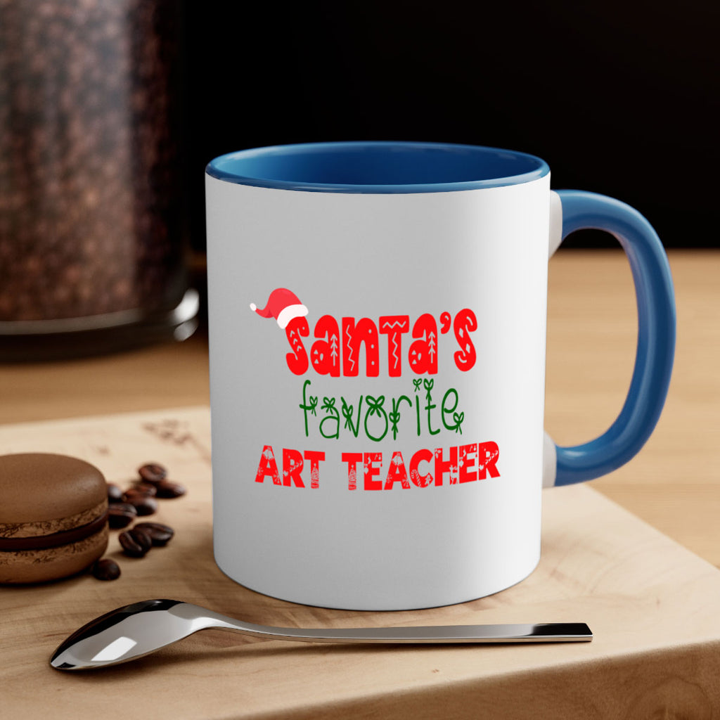 santas favorite art teacher style 652#- christmas-Mug / Coffee Cup