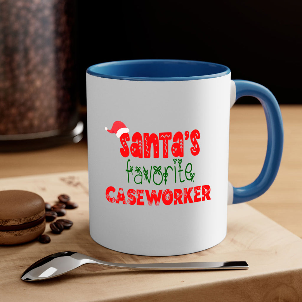 santas favorite caseworker style 704#- christmas-Mug / Coffee Cup