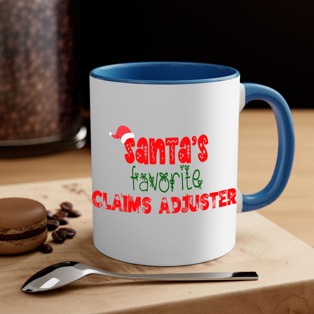 santas favorite claims adjuster style 718#- christmas-Mug / Coffee Cup
