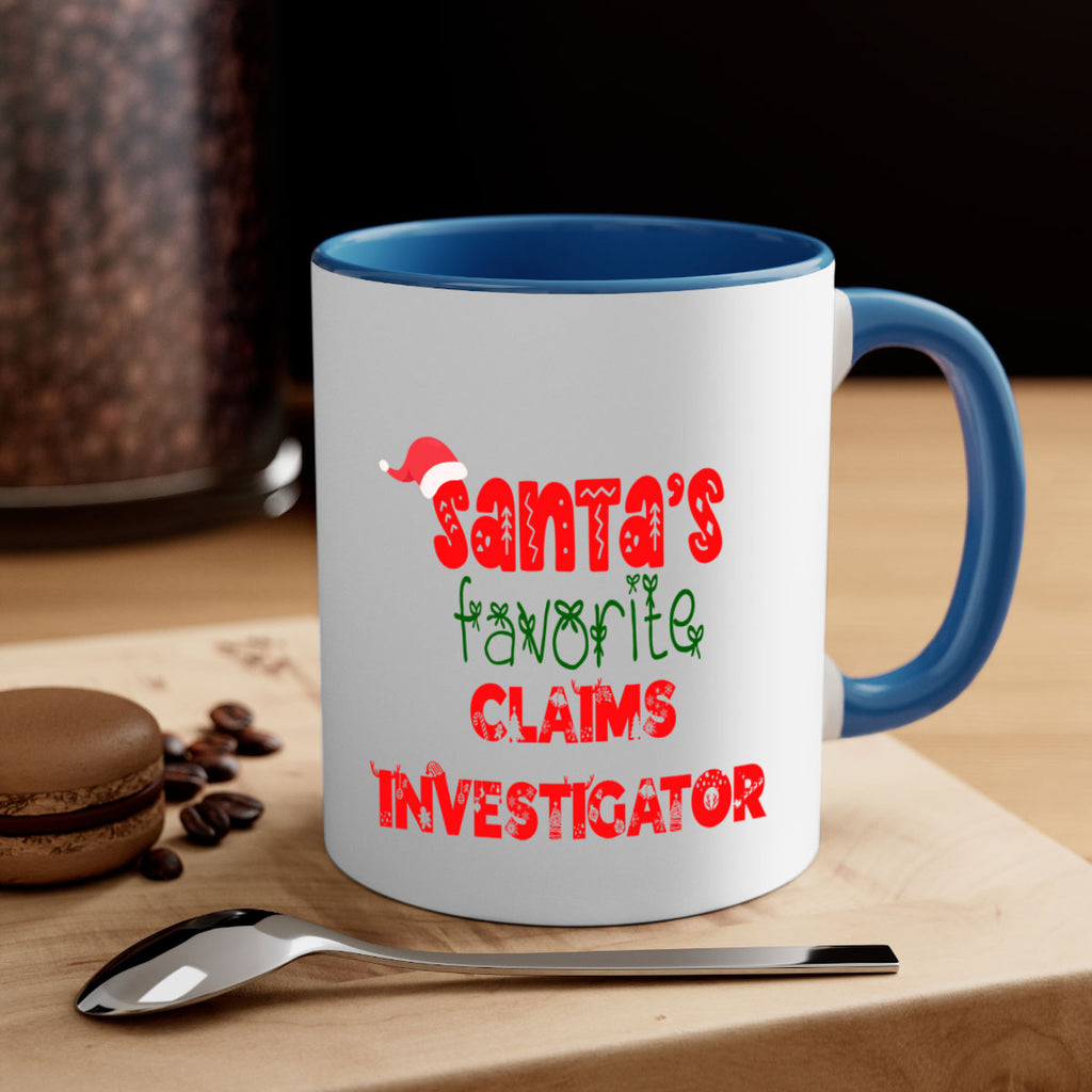 santas favorite claims investigator style 719#- christmas-Mug / Coffee Cup