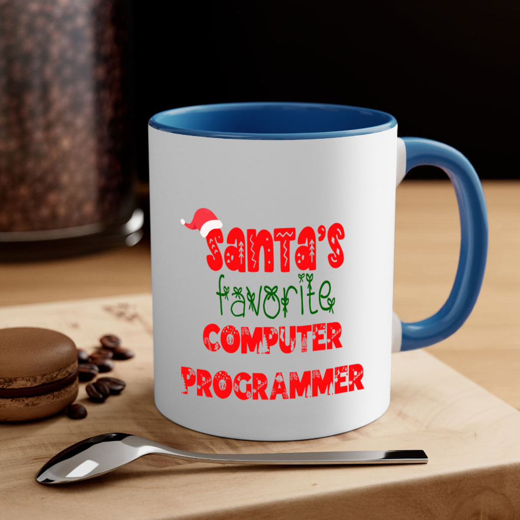 santas favorite computer programmer style 731#- christmas-Mug / Coffee Cup