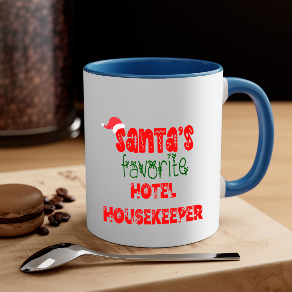 santas favorite hotel housekeeper style 876#- christmas-Mug / Coffee Cup