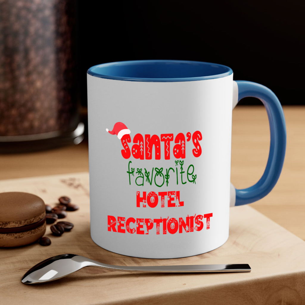 santas favorite hotel receptionist style 877#- christmas-Mug / Coffee Cup