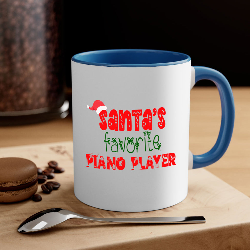 santas favorite piano player style 1019#- christmas-Mug / Coffee Cup