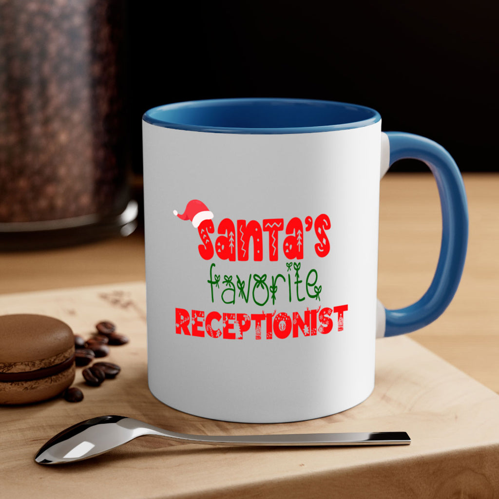 santas favorite receptionist style 1057#- christmas-Mug / Coffee Cup