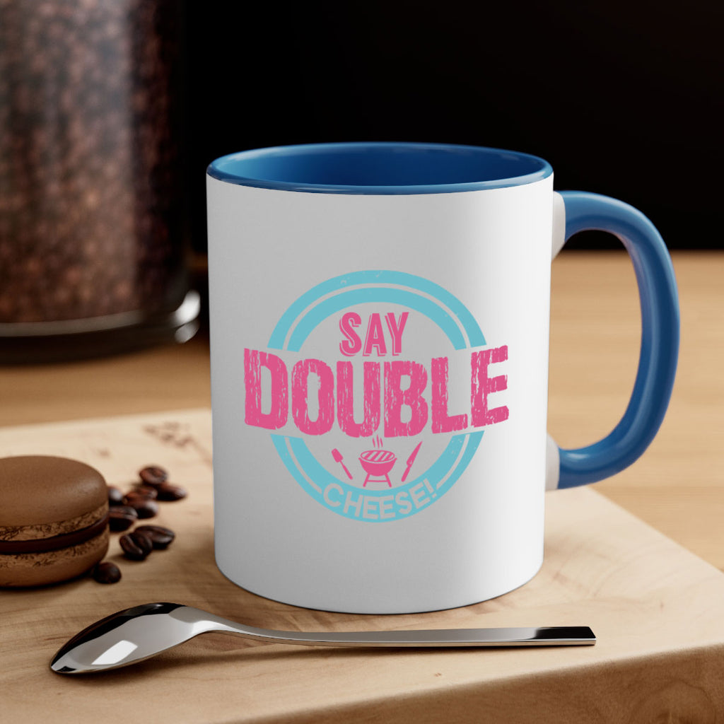 say double cheese 14#- bbq-Mug / Coffee Cup