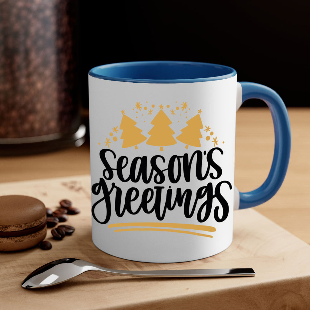 season greetings gold 51#- christmas-Mug / Coffee Cup