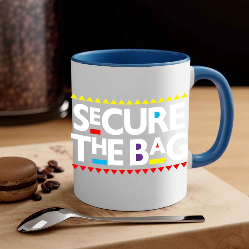 secure the bag 39#- black words - phrases-Mug / Coffee Cup