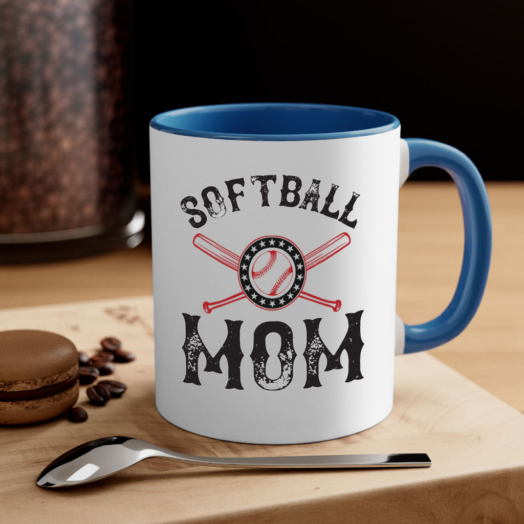 softball mom 66#- mom-Mug / Coffee Cup