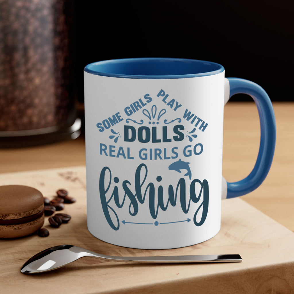 some girl play with 37#- fishing-Mug / Coffee Cup