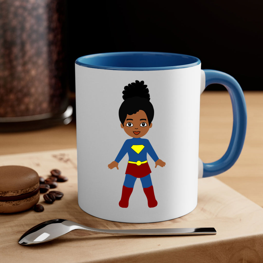 super kids girl 4#- Black women - Girls-Mug / Coffee Cup