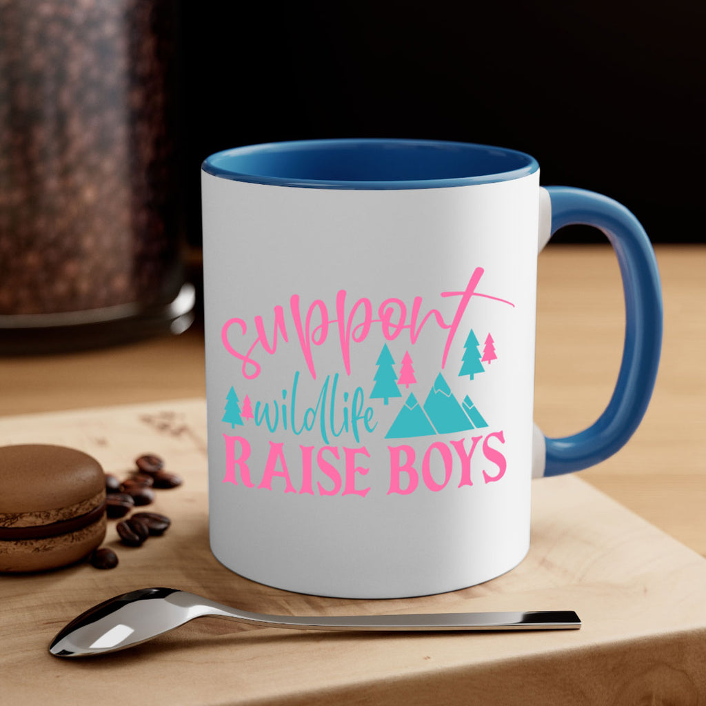 support wildlife raise boys 300#- mom-Mug / Coffee Cup