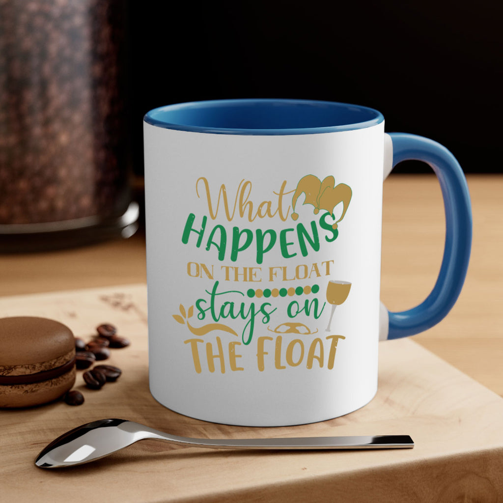 what happens on the float stays on the float 30#- mardi gras-Mug / Coffee Cup