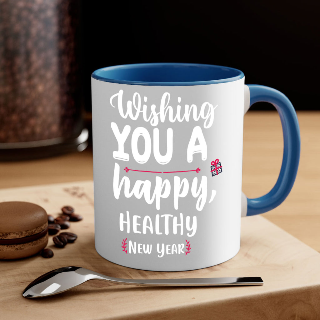 wishing you a happy, healthy new year style 1243#- christmas-Mug / Coffee Cup