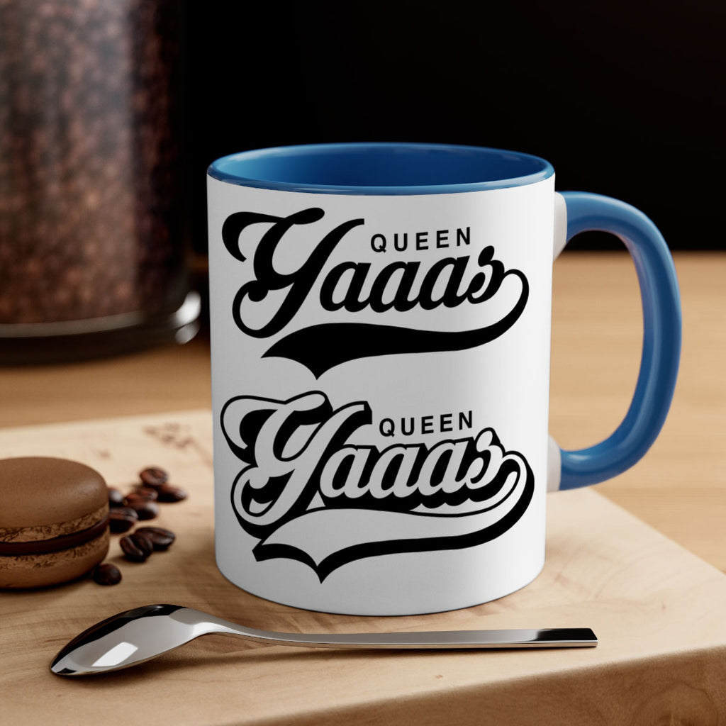 yaaas queen script 6#- black words - phrases-Mug / Coffee Cup