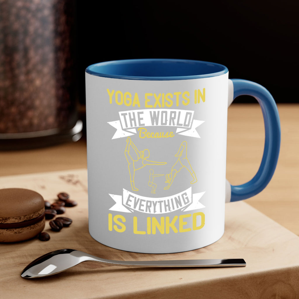 yoga exists in the world because everything is linked 32#- yoga-Mug / Coffee Cup