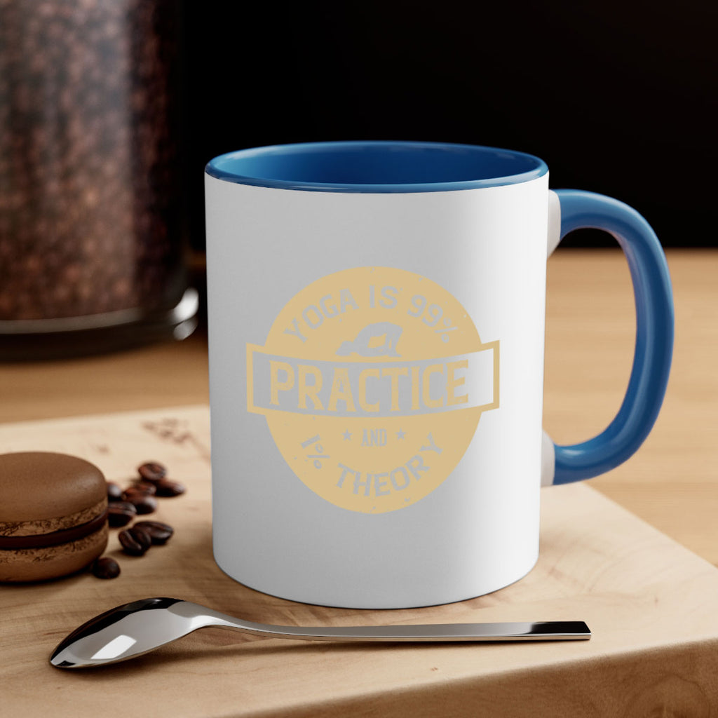 yoga is practice and theory 28#- yoga-Mug / Coffee Cup