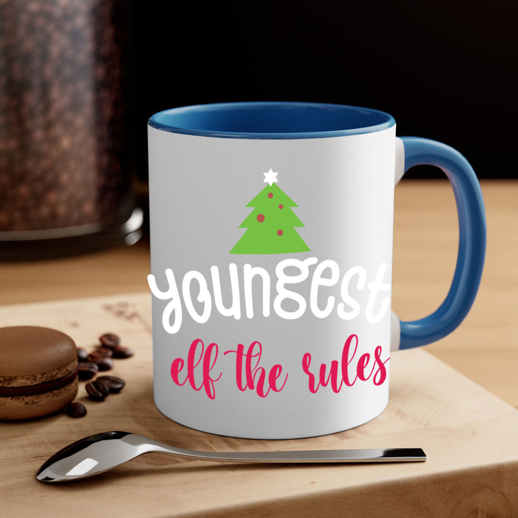 youngest elf the rules style 1253#- christmas-Mug / Coffee Cup
