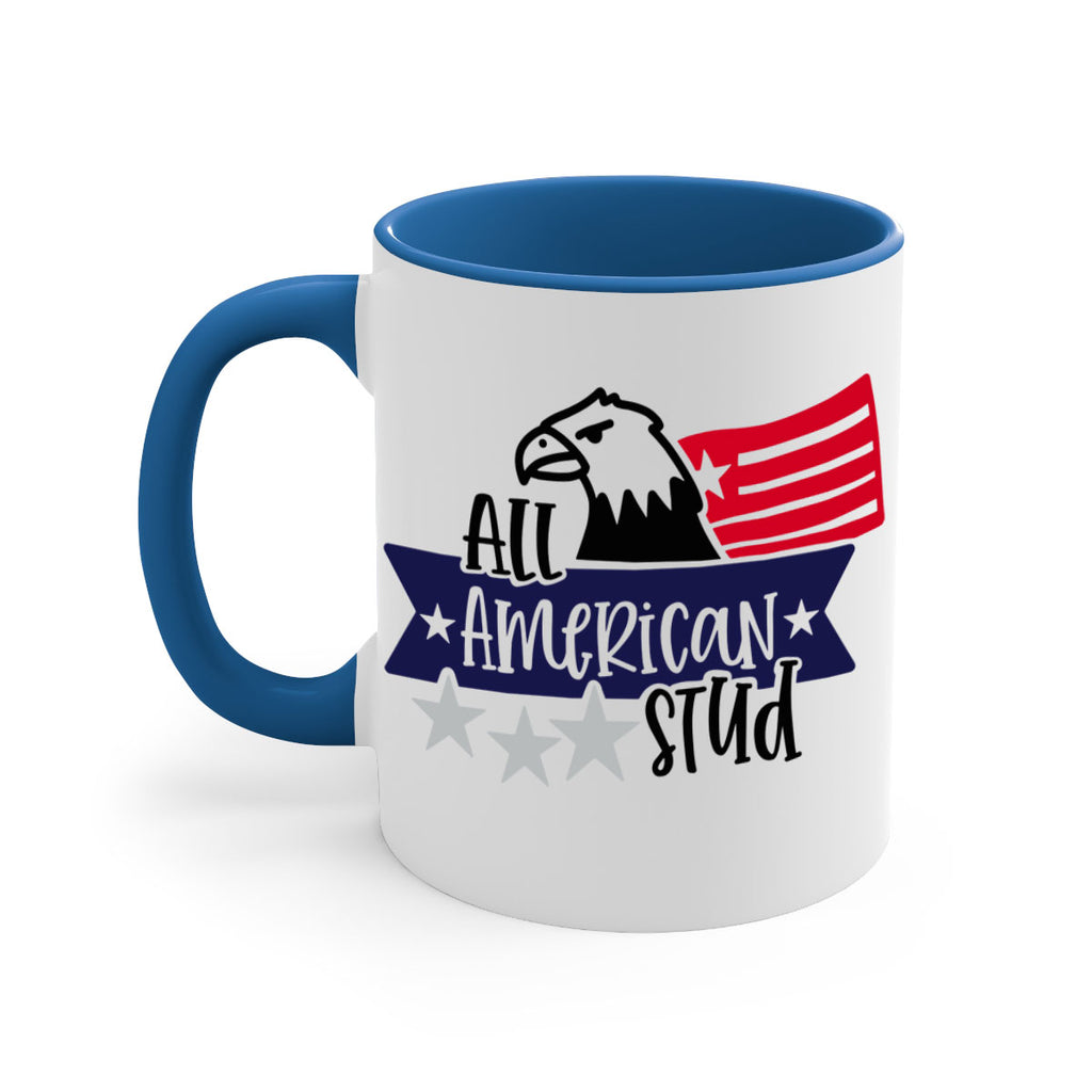 All American Stud Style 142#- 4th Of July-Mug / Coffee Cup