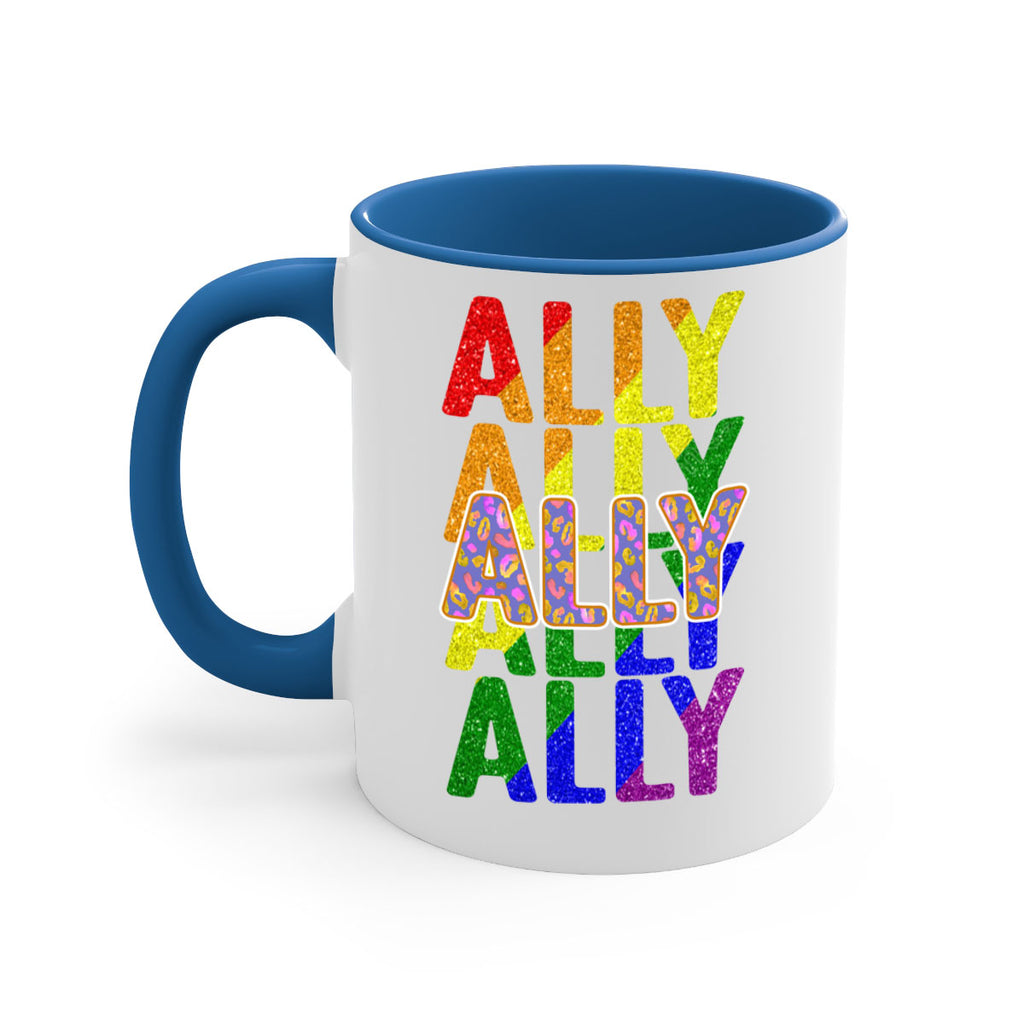 Ally Lgbt Pride Rainbow Flag Ally Png 22#- lgbt-Mug / Coffee Cup