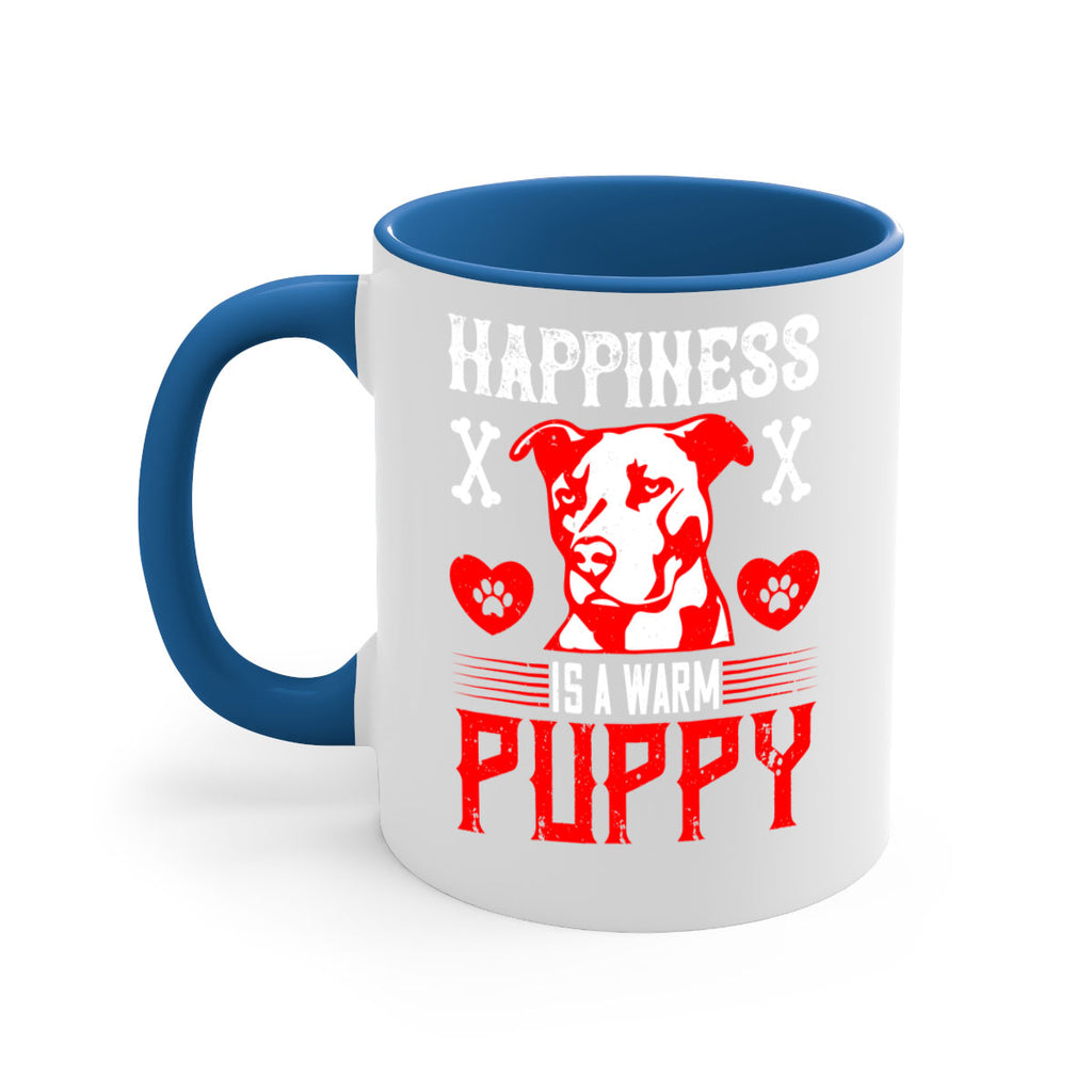 Happiness is a warm puppy Style 201#- Dog-Mug / Coffee Cup