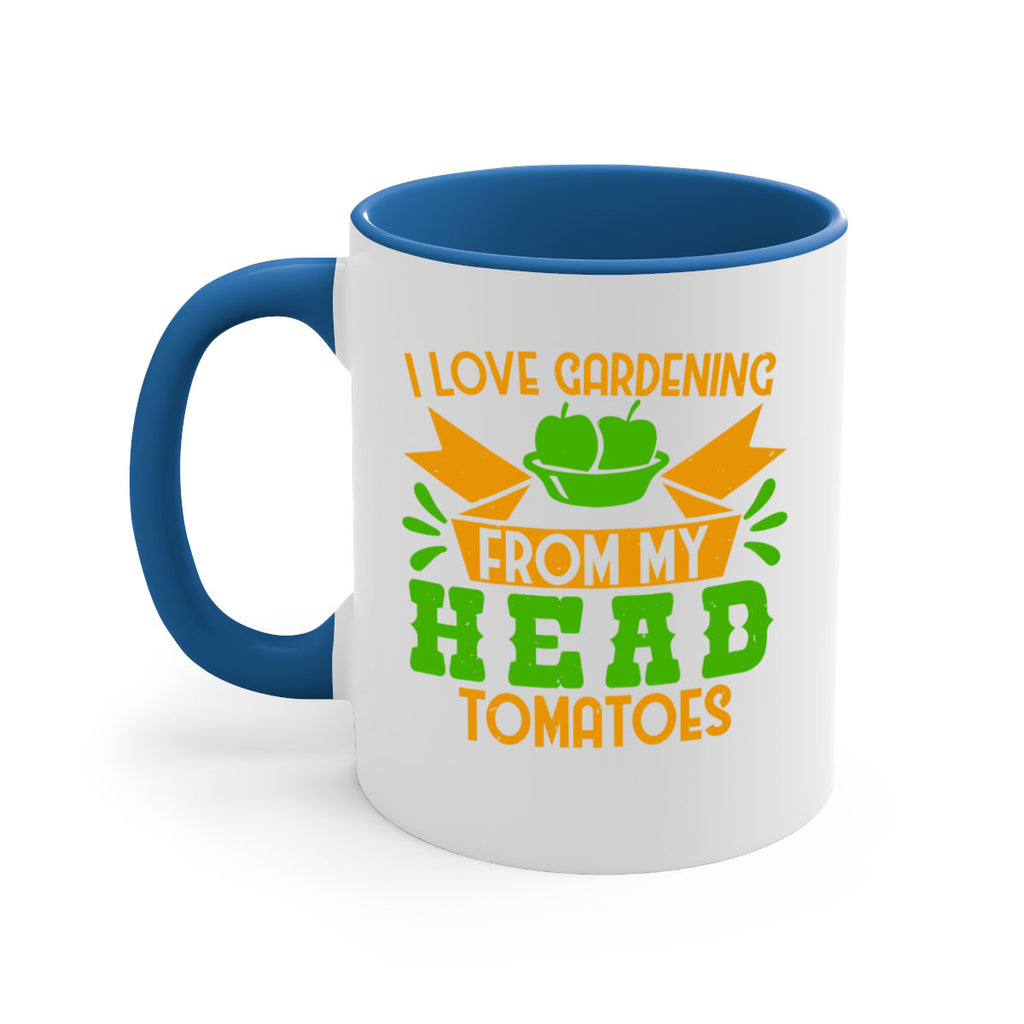 I love gardening from my head tomatoes 54#- Farm and garden-Mug / Coffee Cup