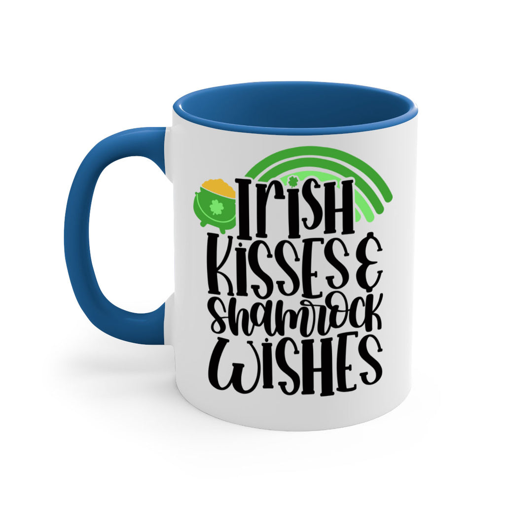 Irish Kisses Shamrock Wishes Style 80#- St Patricks Day-Mug / Coffee Cup