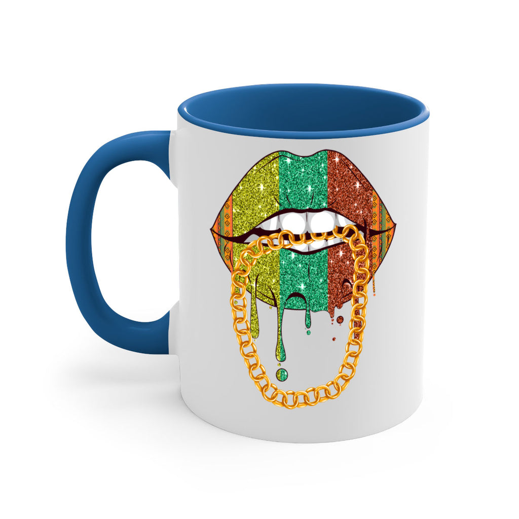 Juneteenth Women Melanin Girl Lips Png 25#- juneteenth-Mug / Coffee Cup