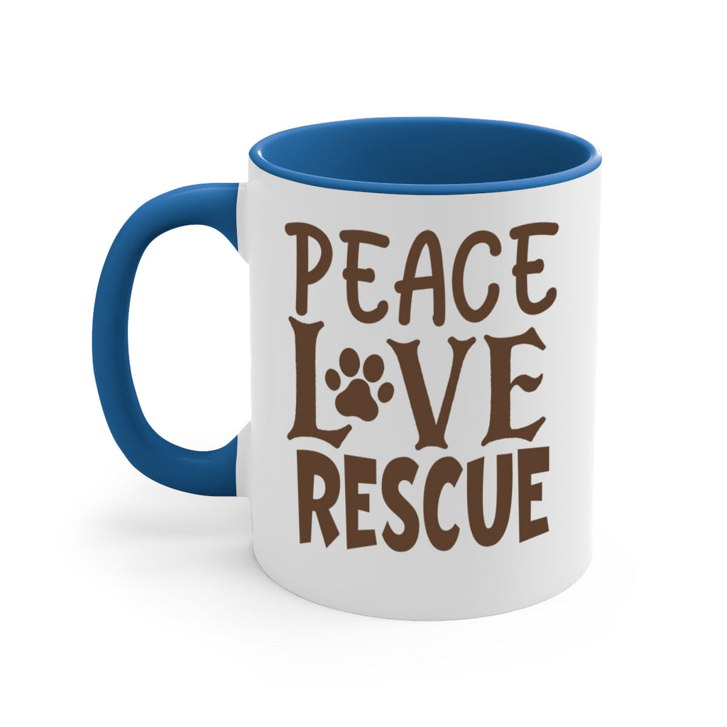 Peace Love Rescue Style 23#- cat-Mug / Coffee Cup