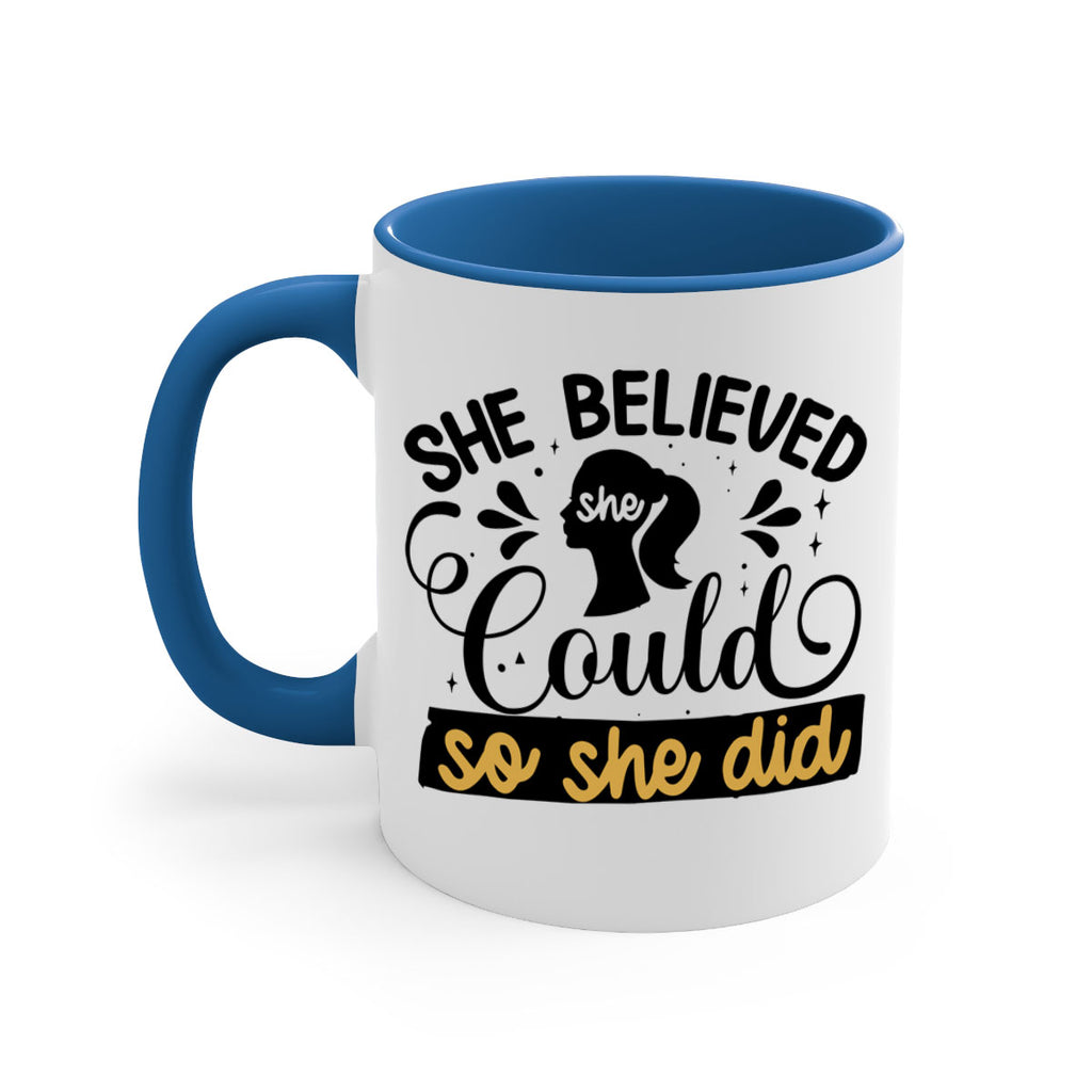 She believed she could she did Style 7#- Black women - Girls-Mug / Coffee Cup