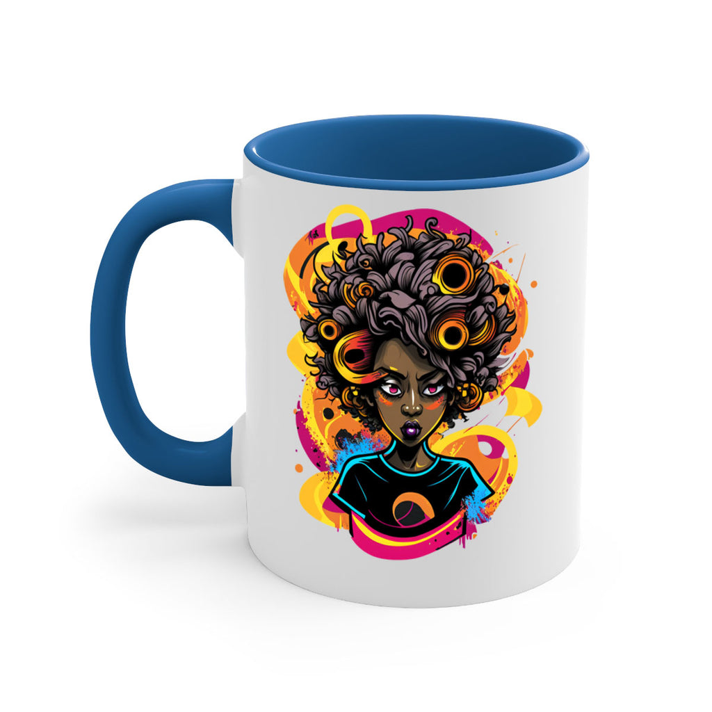 Sparkling Black Girl Design 6#- Black women - Girls-Mug / Coffee Cup