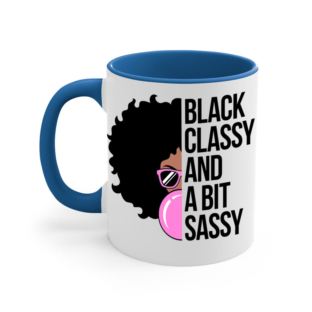 black classy and a bit sassy 250#- black words - phrases-Mug / Coffee Cup