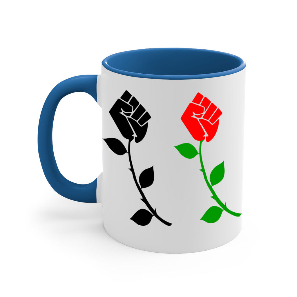 black power fist rose 197#- black words - phrases-Mug / Coffee Cup