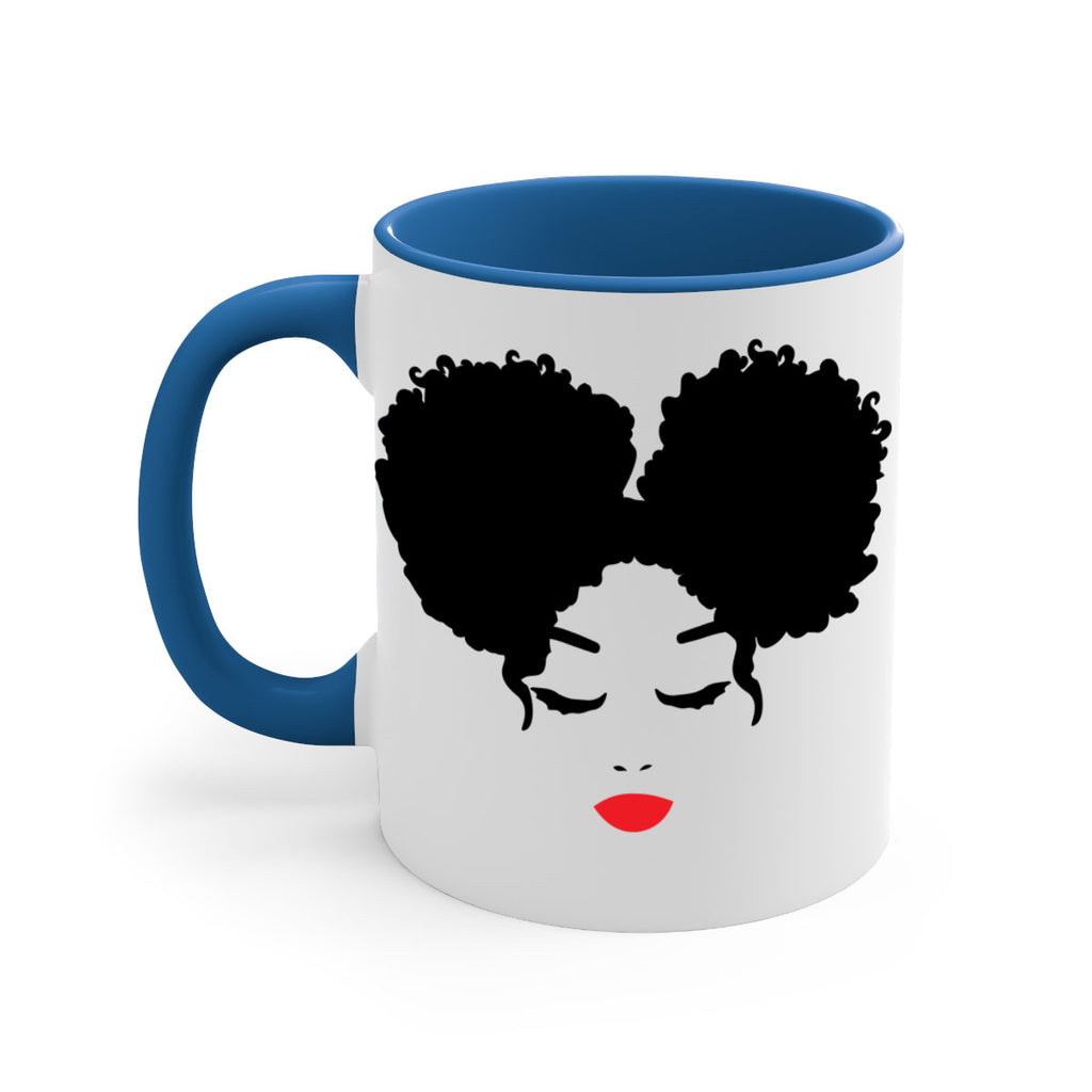 black woman red lips 9#- Black women - Girls-Mug / Coffee Cup