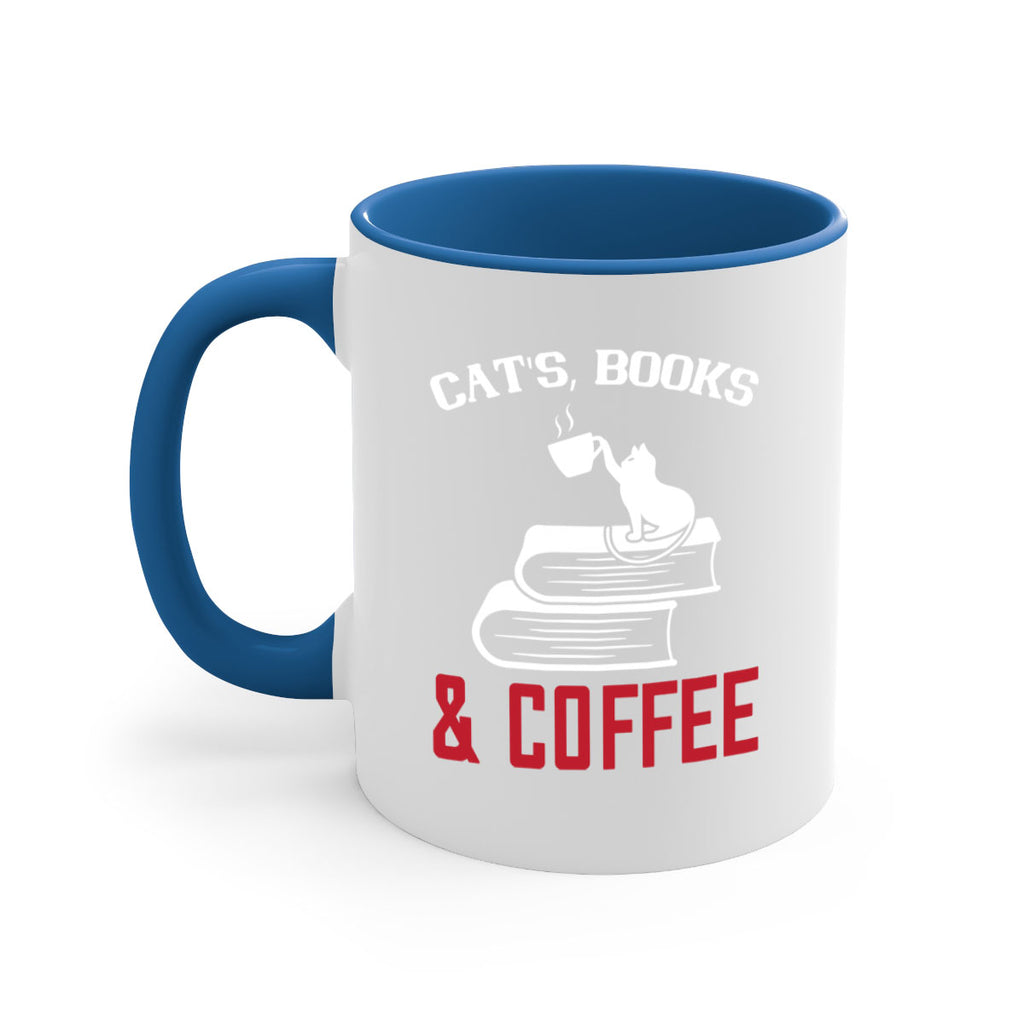 cats book and coffee Style 37#- cat-Mug / Coffee Cup