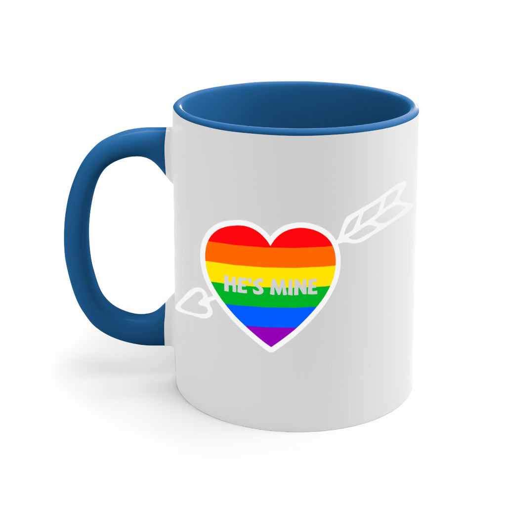 hes mine couple rainbow lgbt lgbt 133#- lgbt-Mug / Coffee Cup