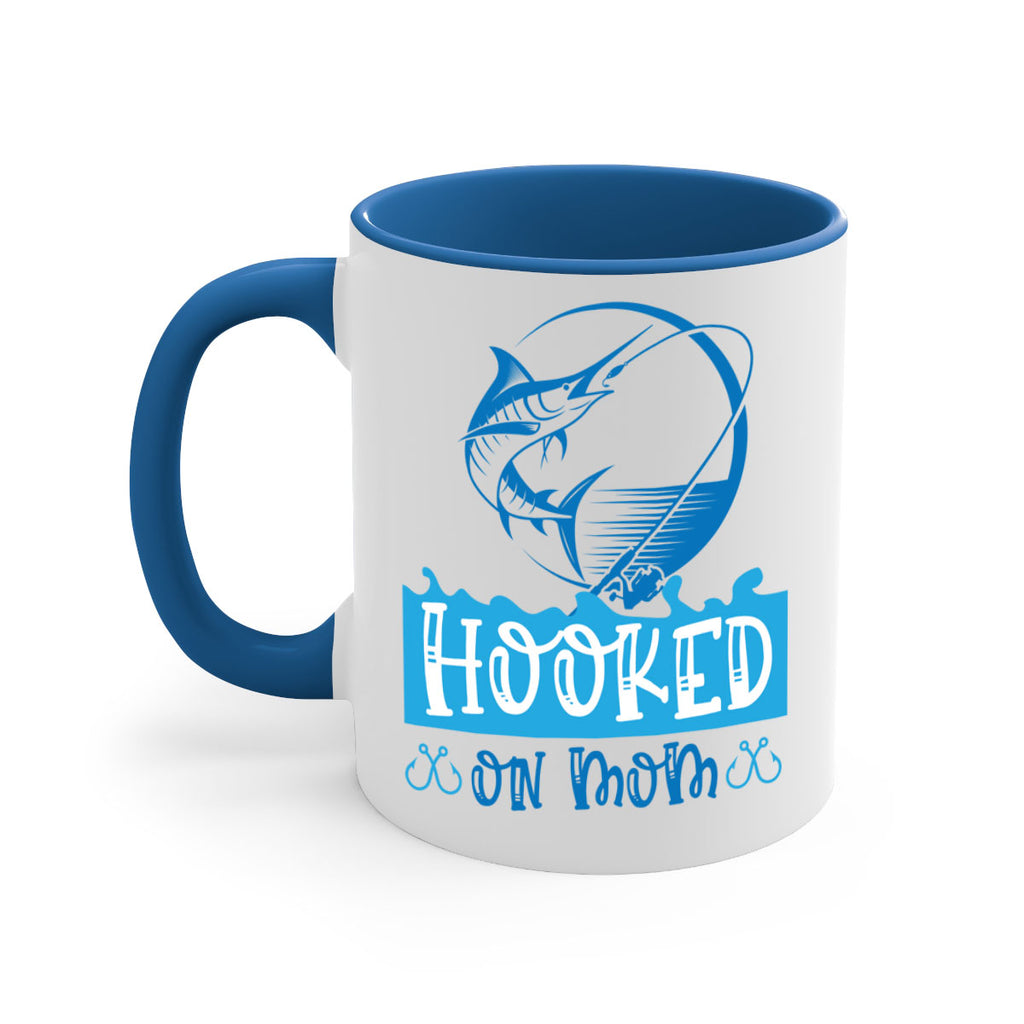 hooked on mom 217#- fishing-Mug / Coffee Cup