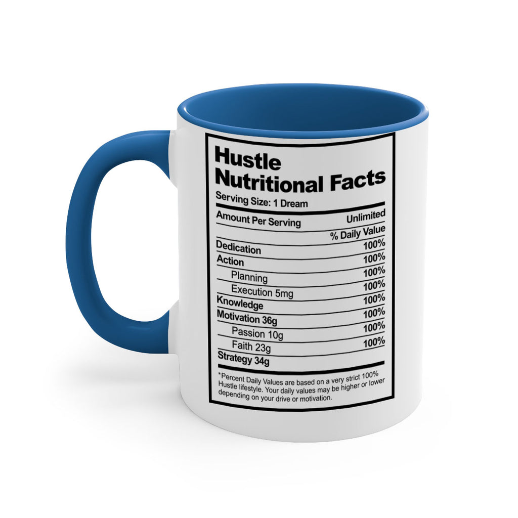 hustle nutritional facts 121#- black words - phrases-Mug / Coffee Cup