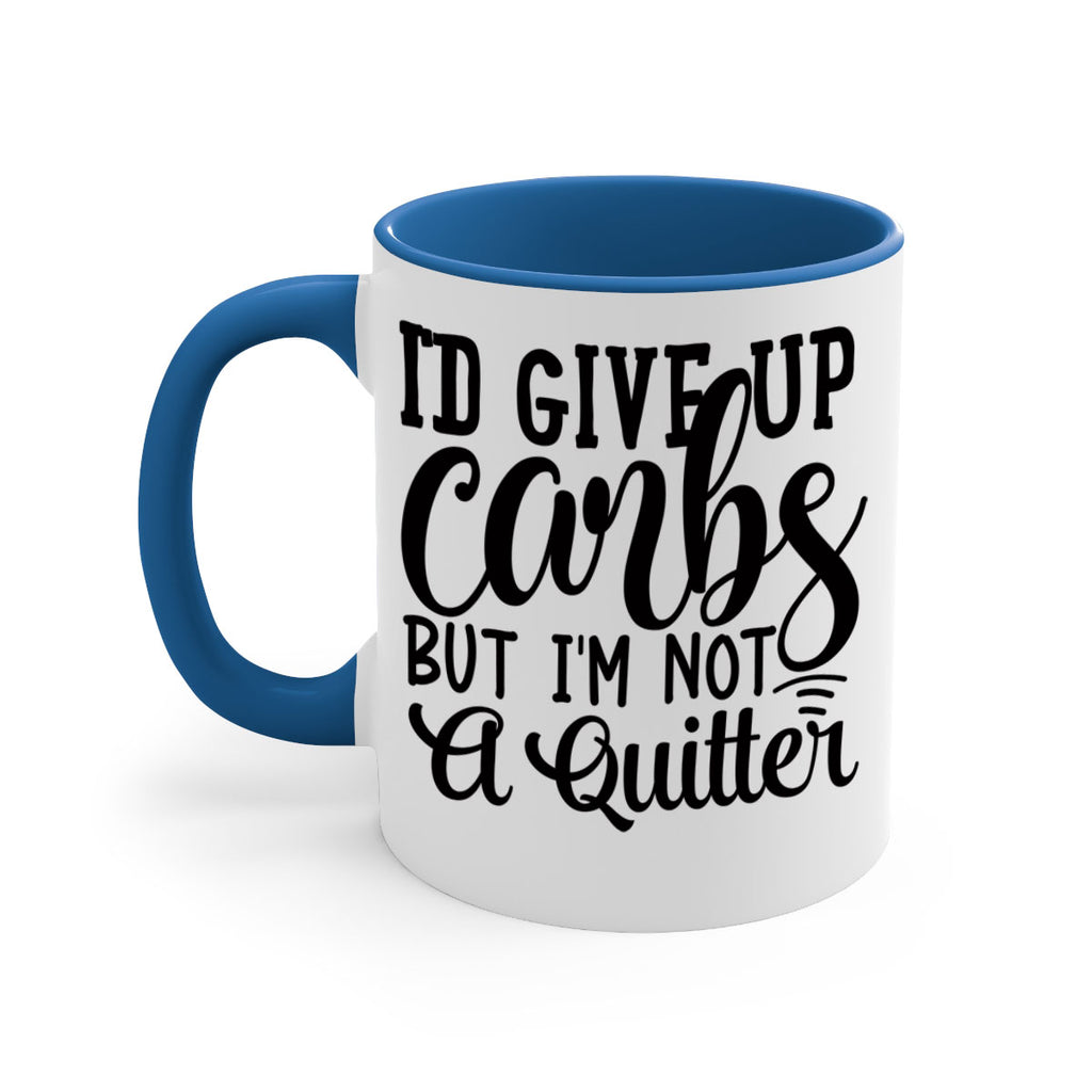 id give up carbs but im not a quitter 41#- gym-Mug / Coffee Cup