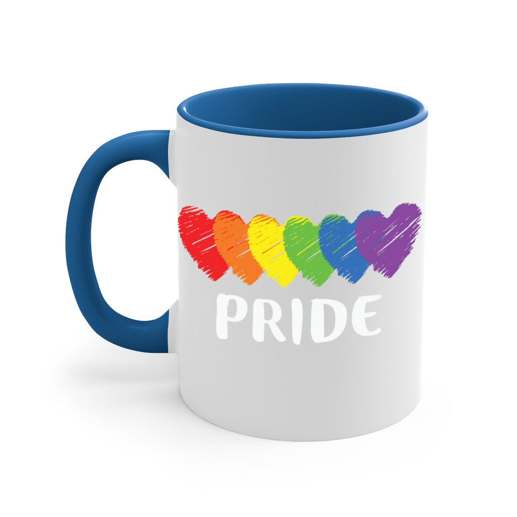 lgbt pride flag rainbow hearts lgbt 99#- lgbt-Mug / Coffee Cup